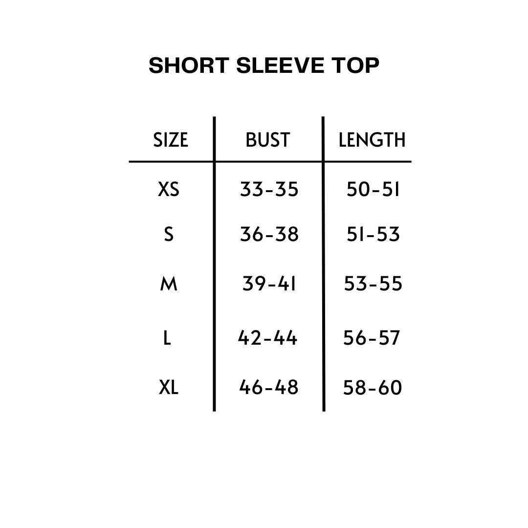 Black Short Sleeve Top