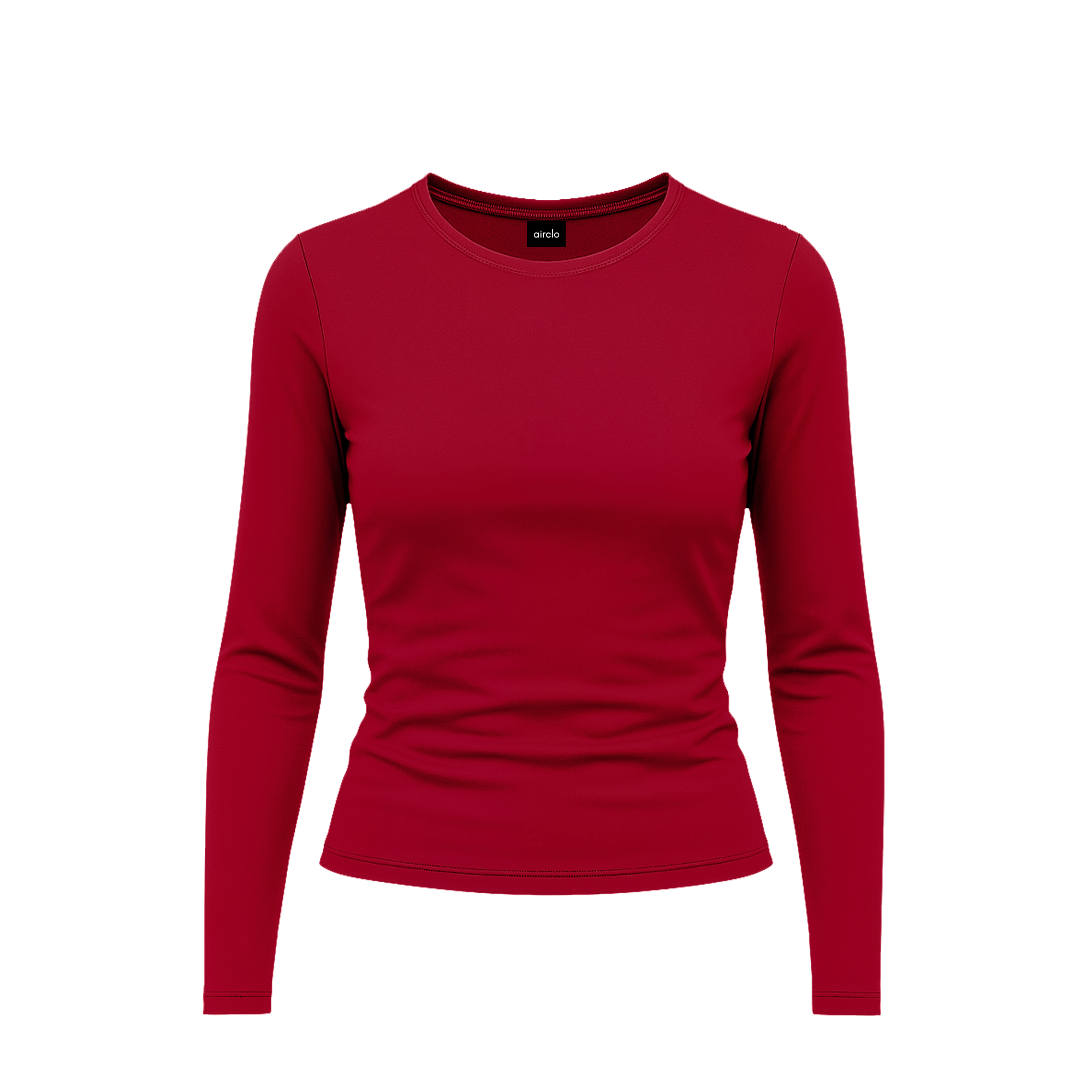 Burgundy Long Sleeve Top