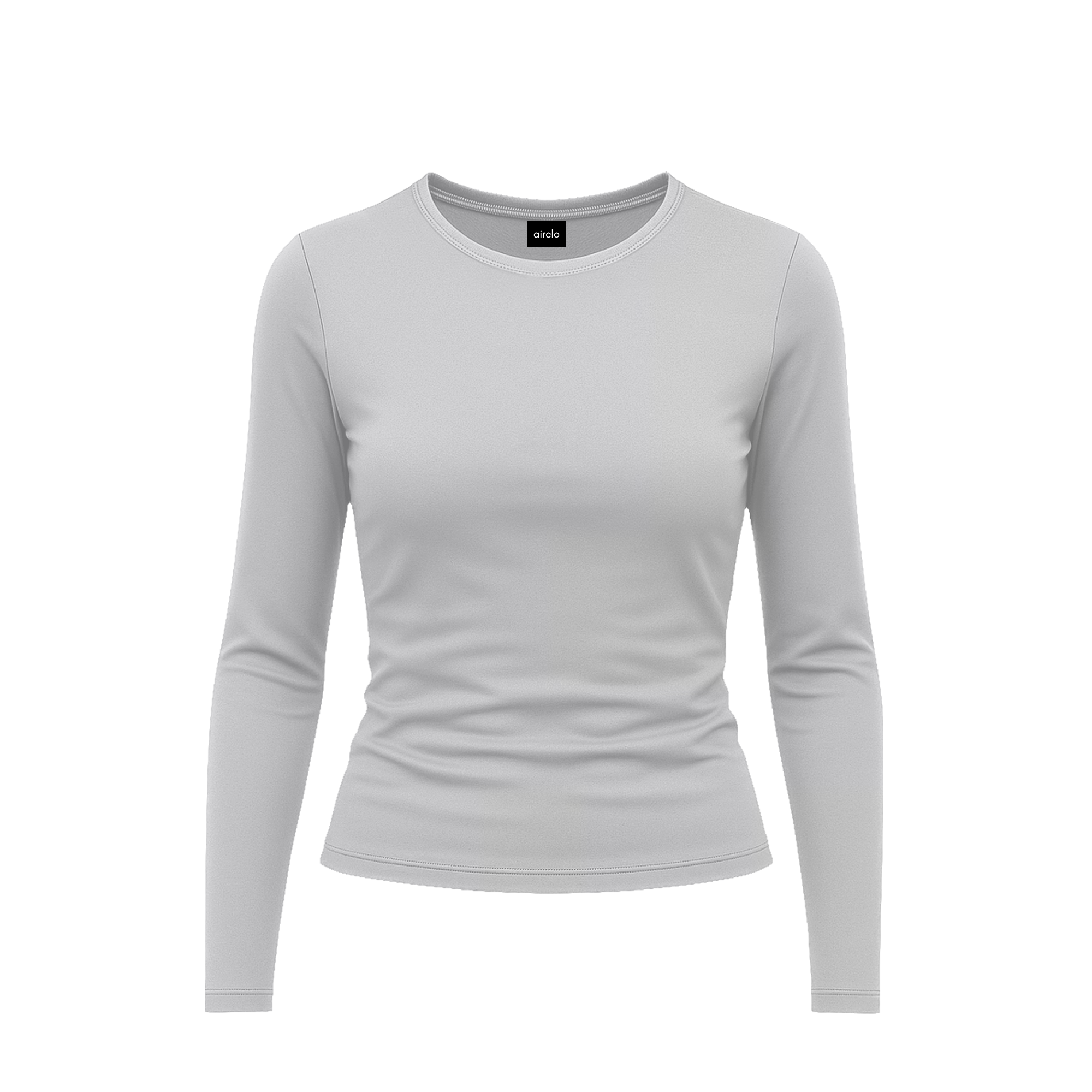 Light Grey Long Sleeve Top