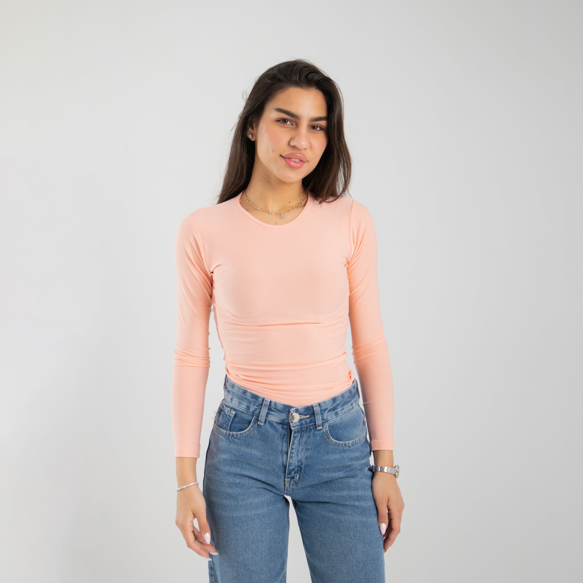 Peach Long Sleeve Top