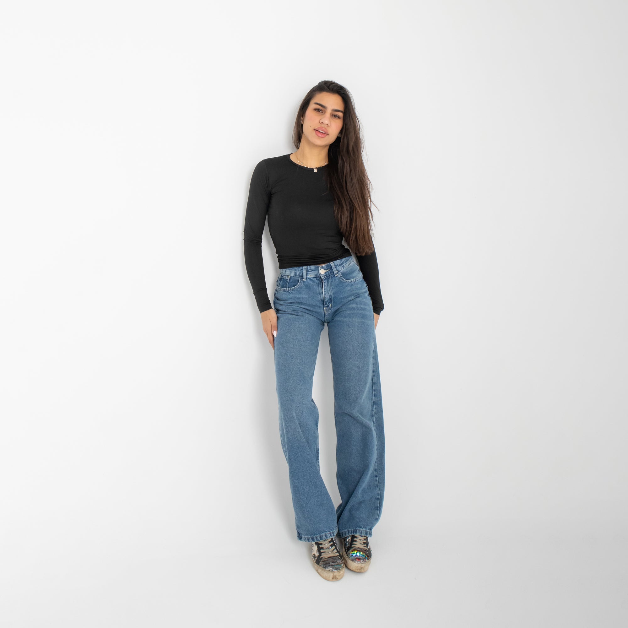 Black Long Sleeve Top