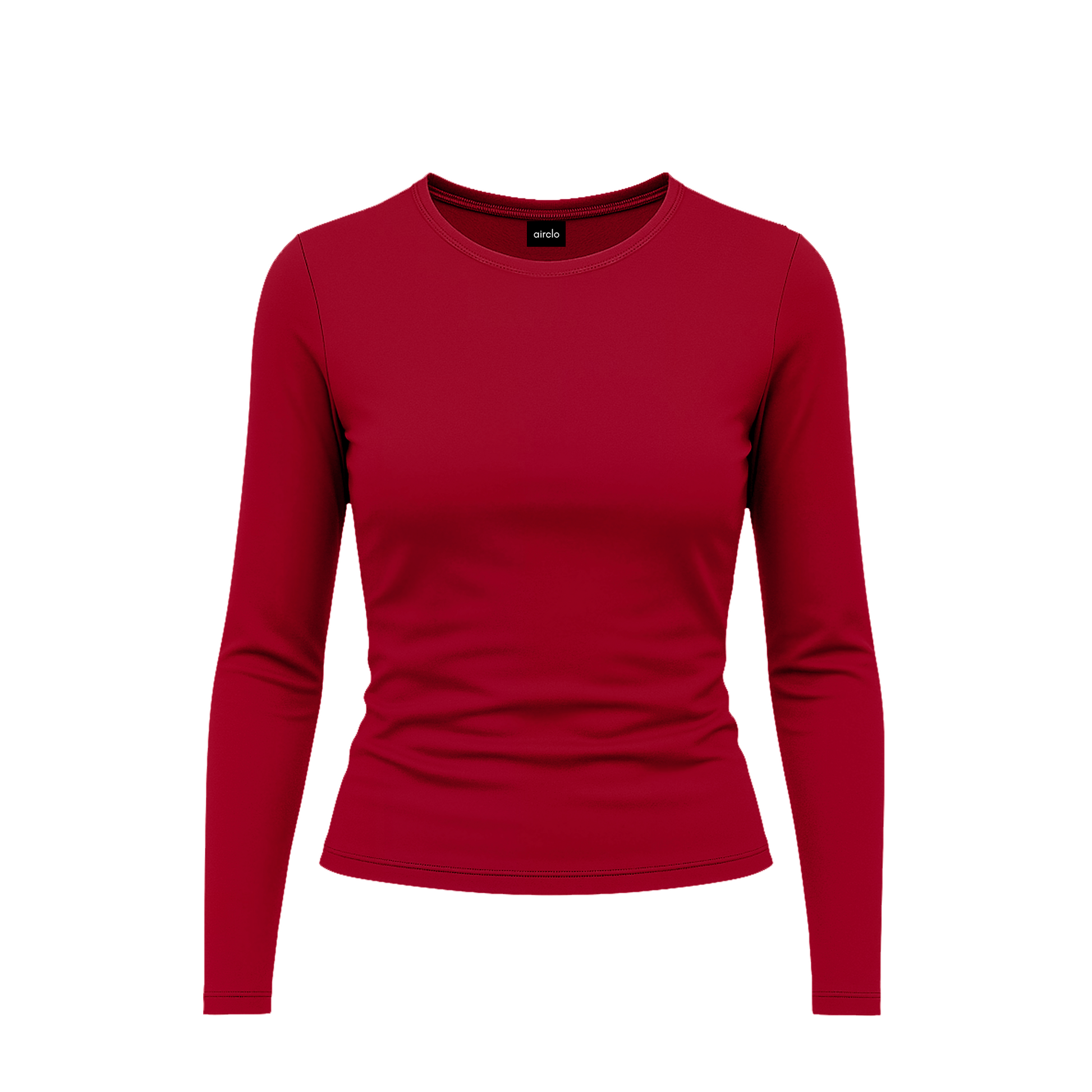 Burgundy Long Sleeve Top