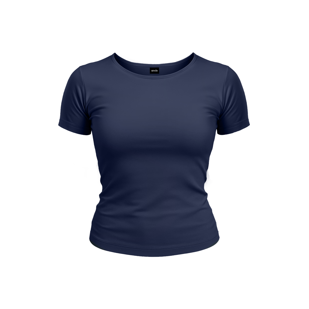Navy Short Sleeve Top