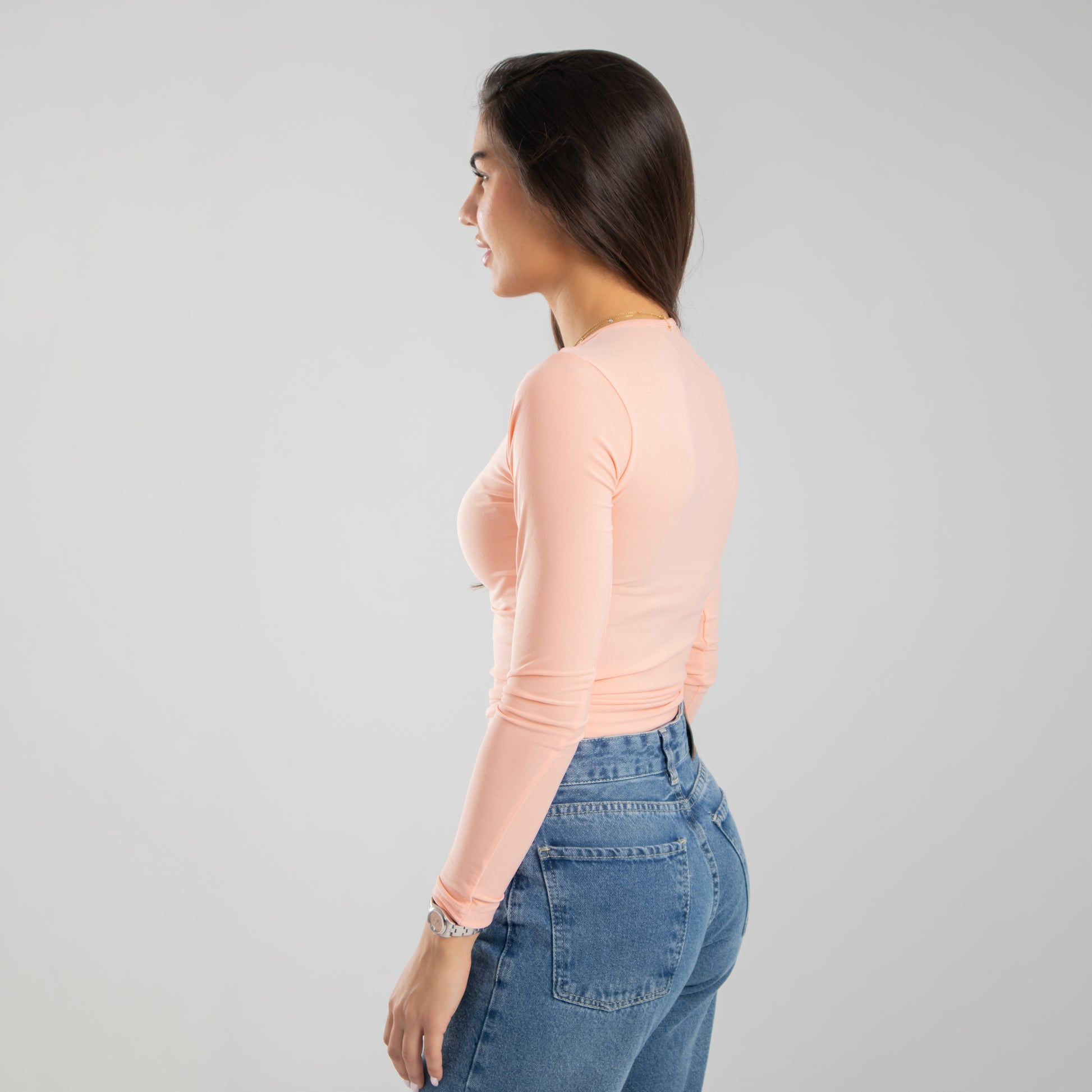 Peach Long Sleeve Top