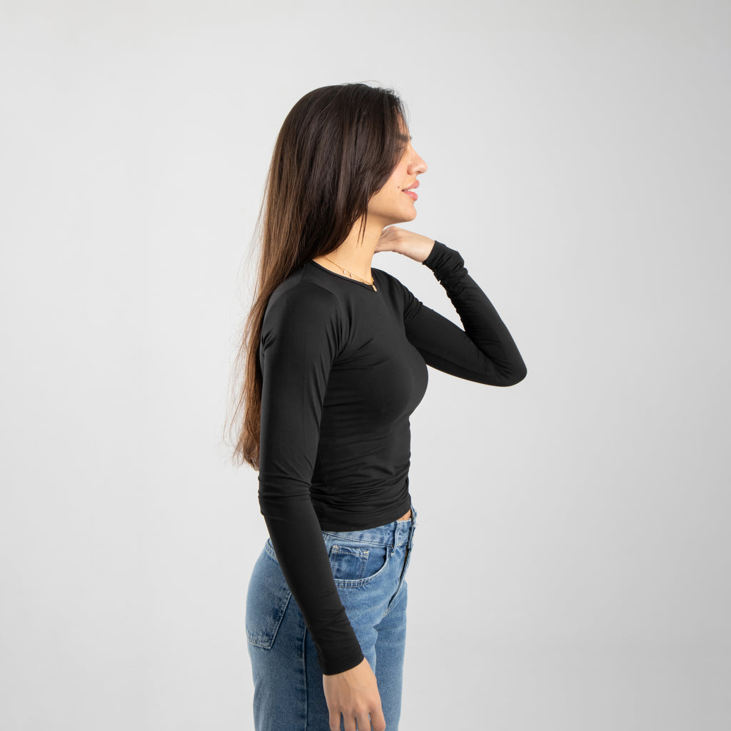 Black Long Sleeve Top