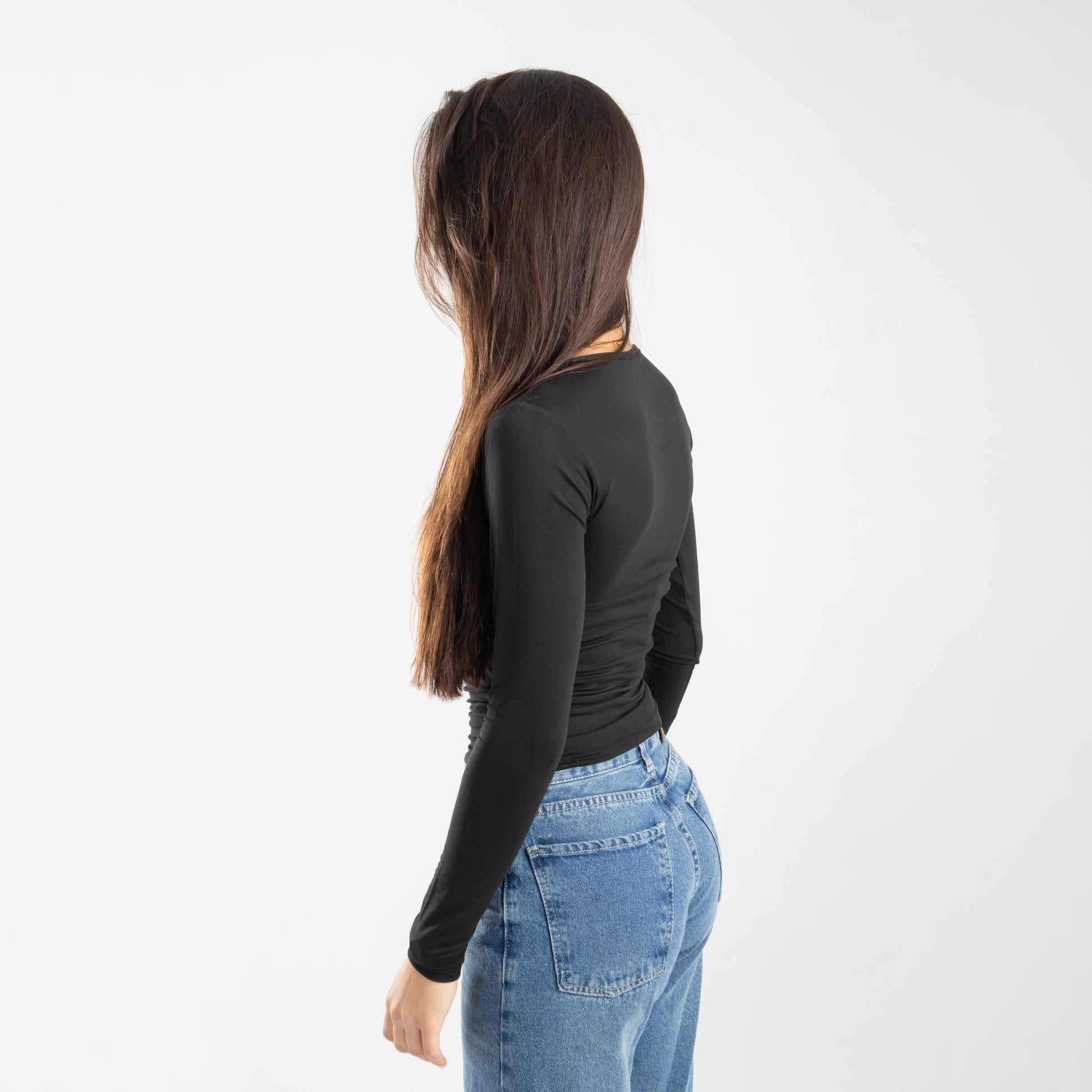 Black Long Sleeve Top