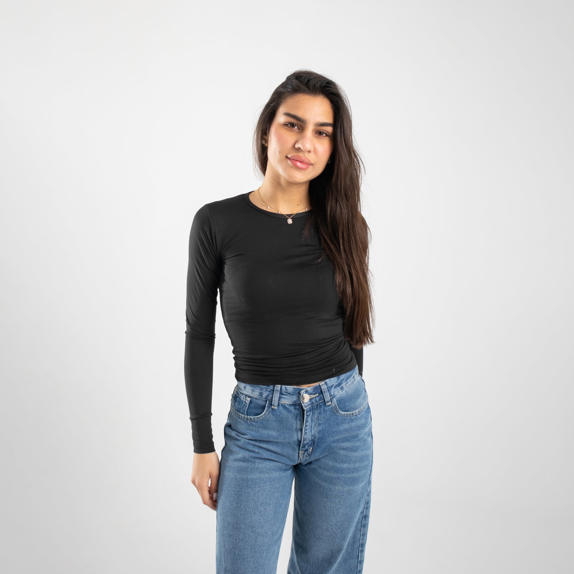 Black Long Sleeve Top