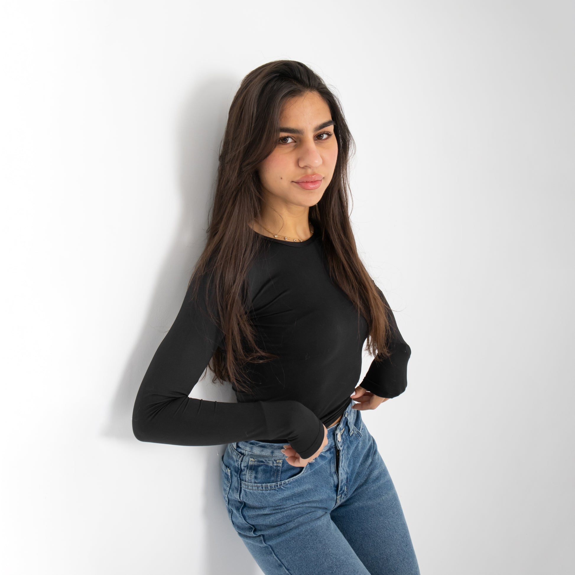 Black Long Sleeve Top