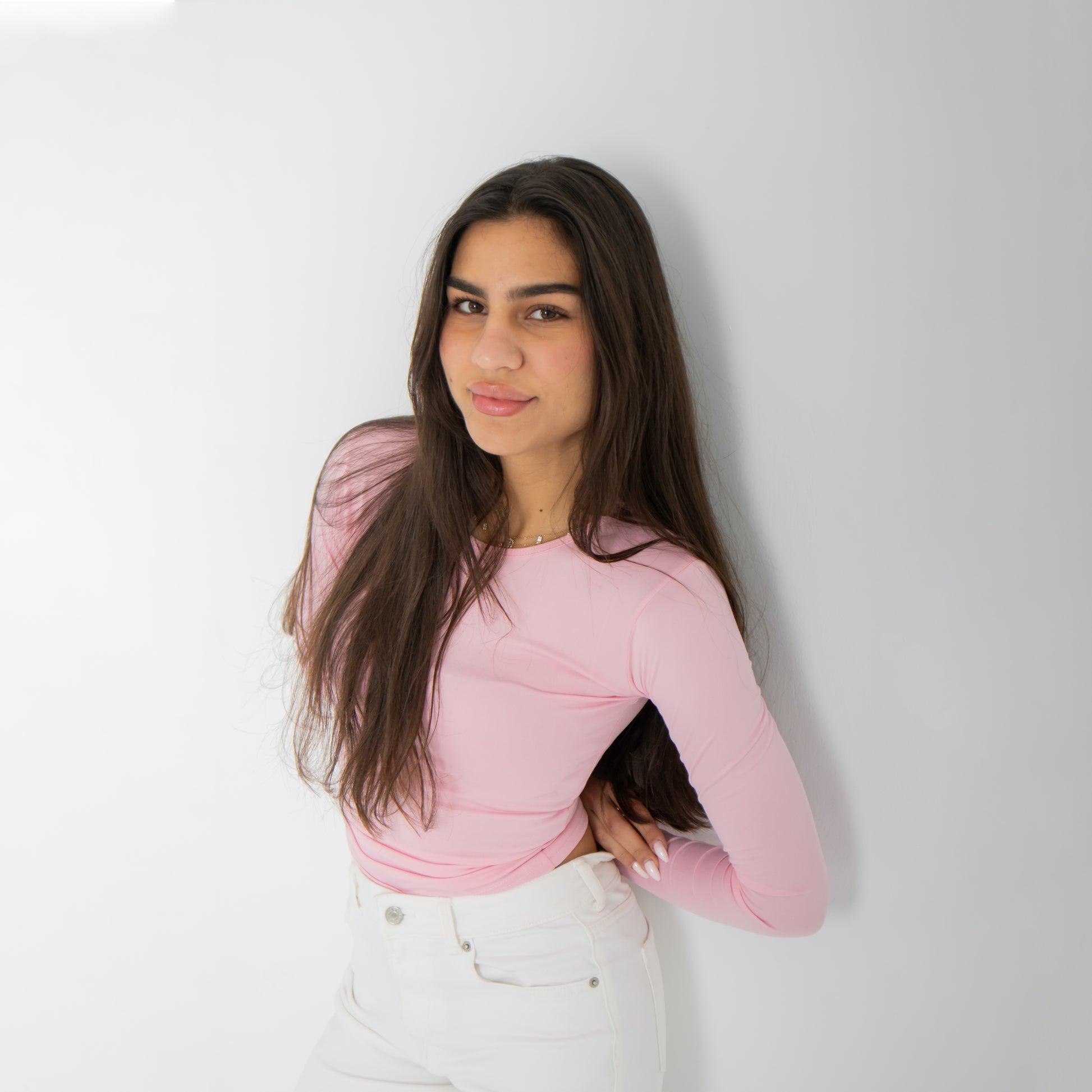 Pink Long Sleeve Top