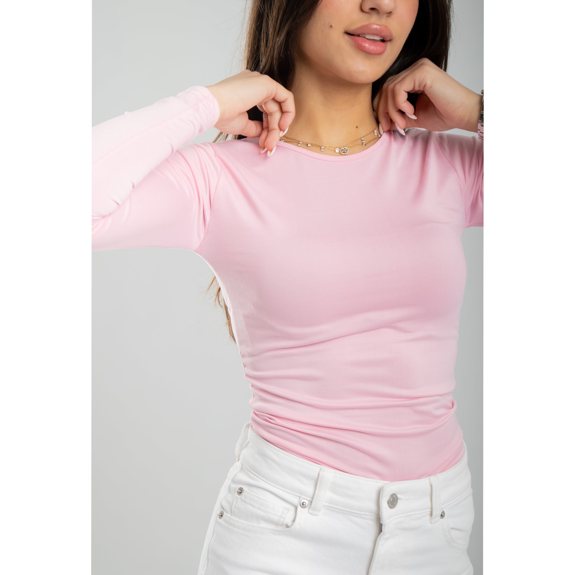Pink Long Sleeve Top
