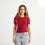 Burgundy Short Sleeve Top
