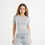 Light Grey Short Sleeve Top