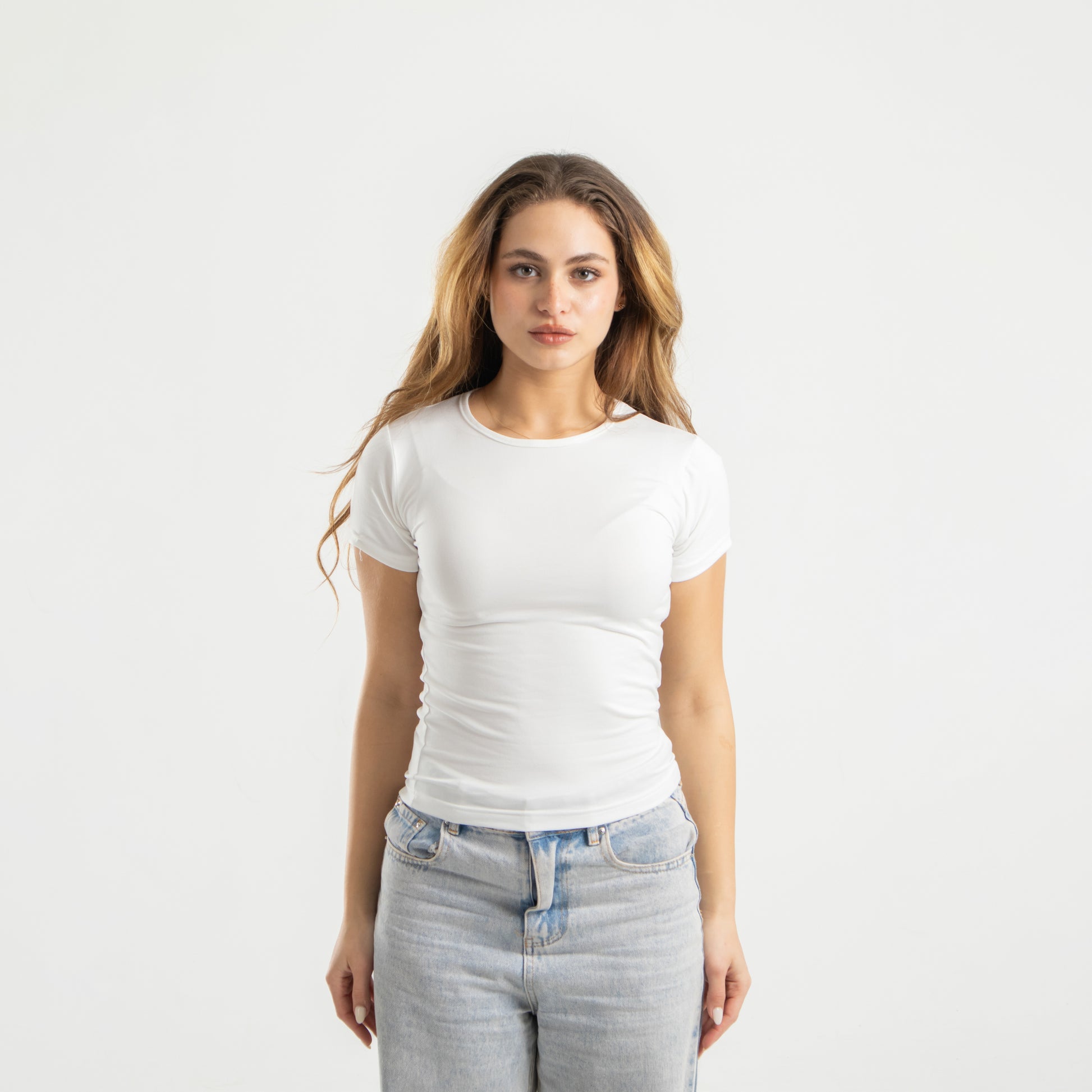 White Short Sleeve Top