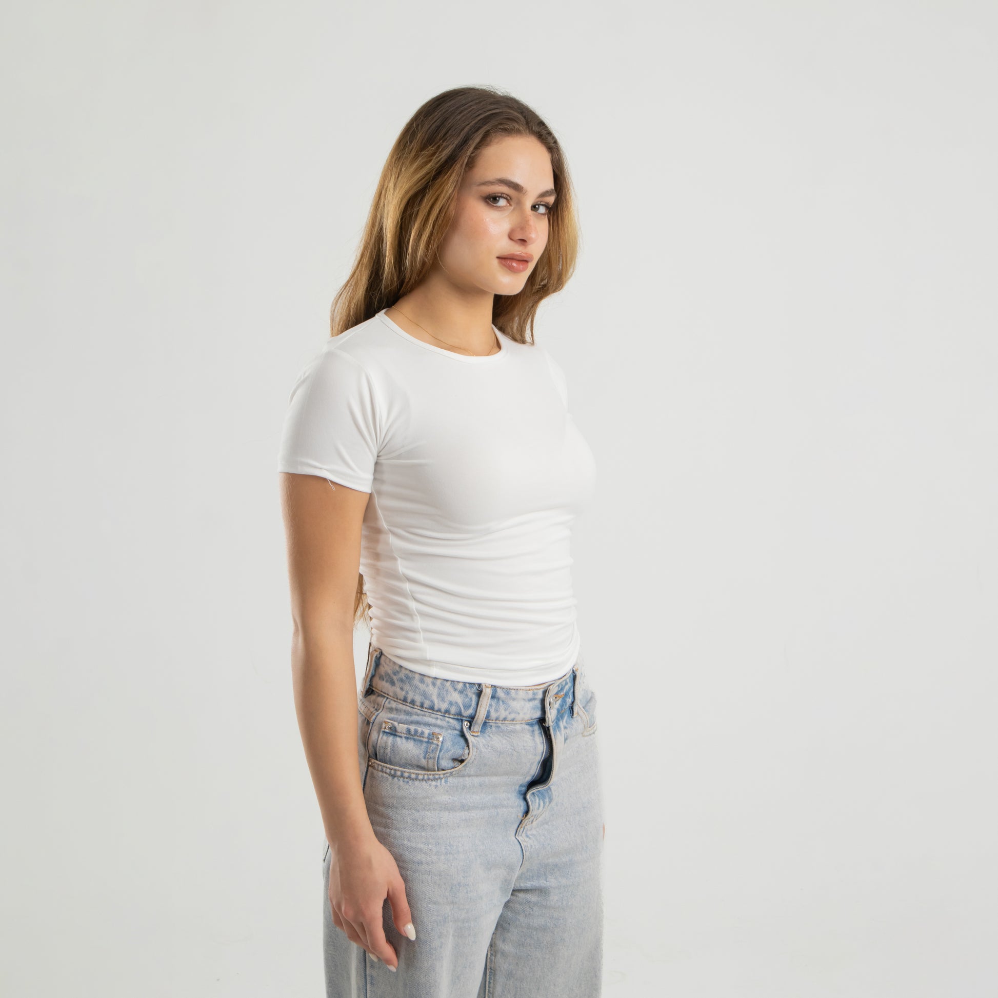 White Short Sleeve Top