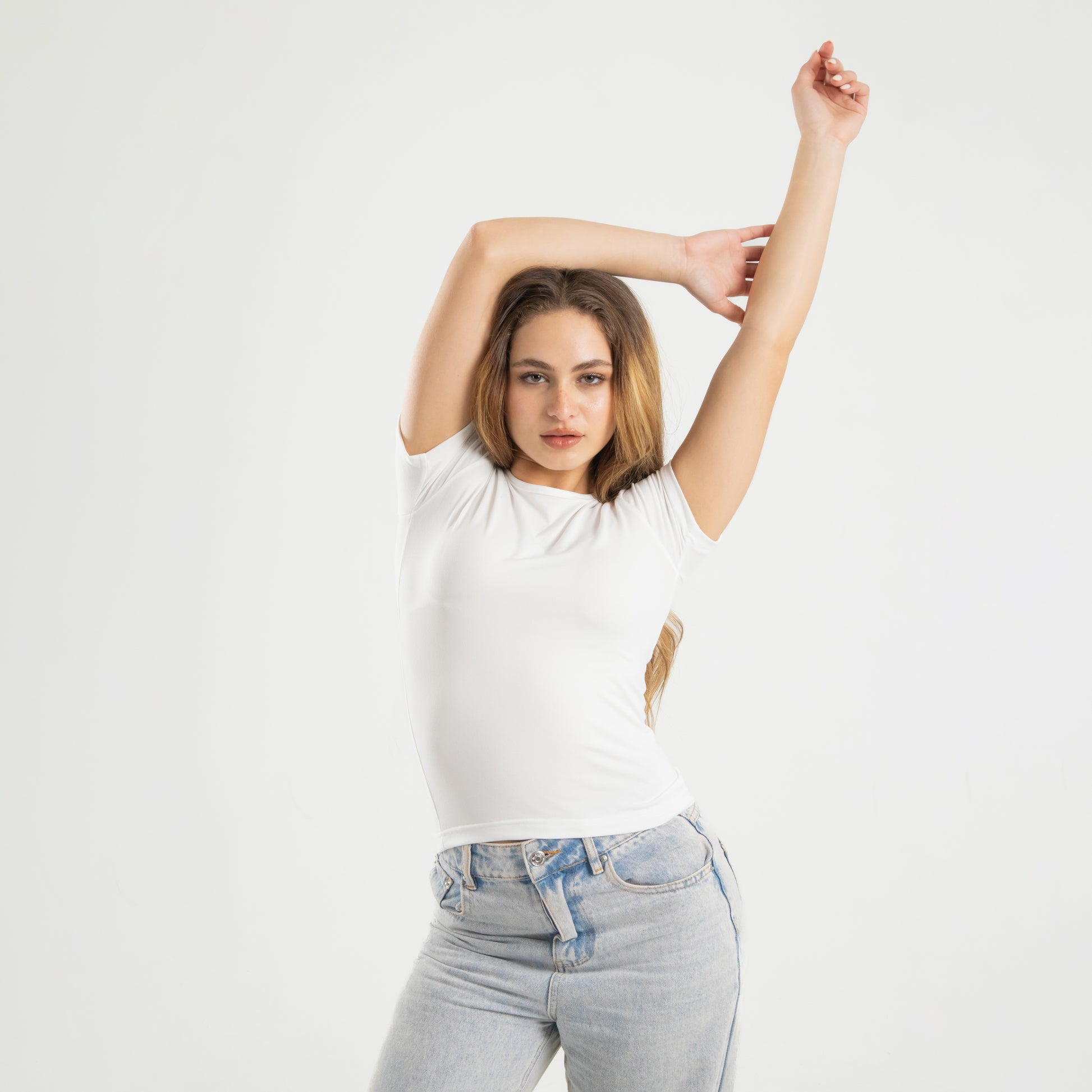 White Short Sleeve Top