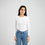 White Long Sleeve Top